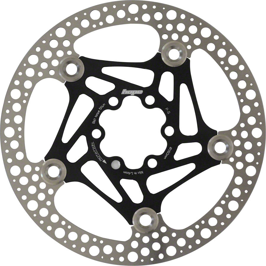Hope Floating Road Disc Brake Rotor - 160mm 6-Bolt Black-Goodwynn'sGoodwynn's