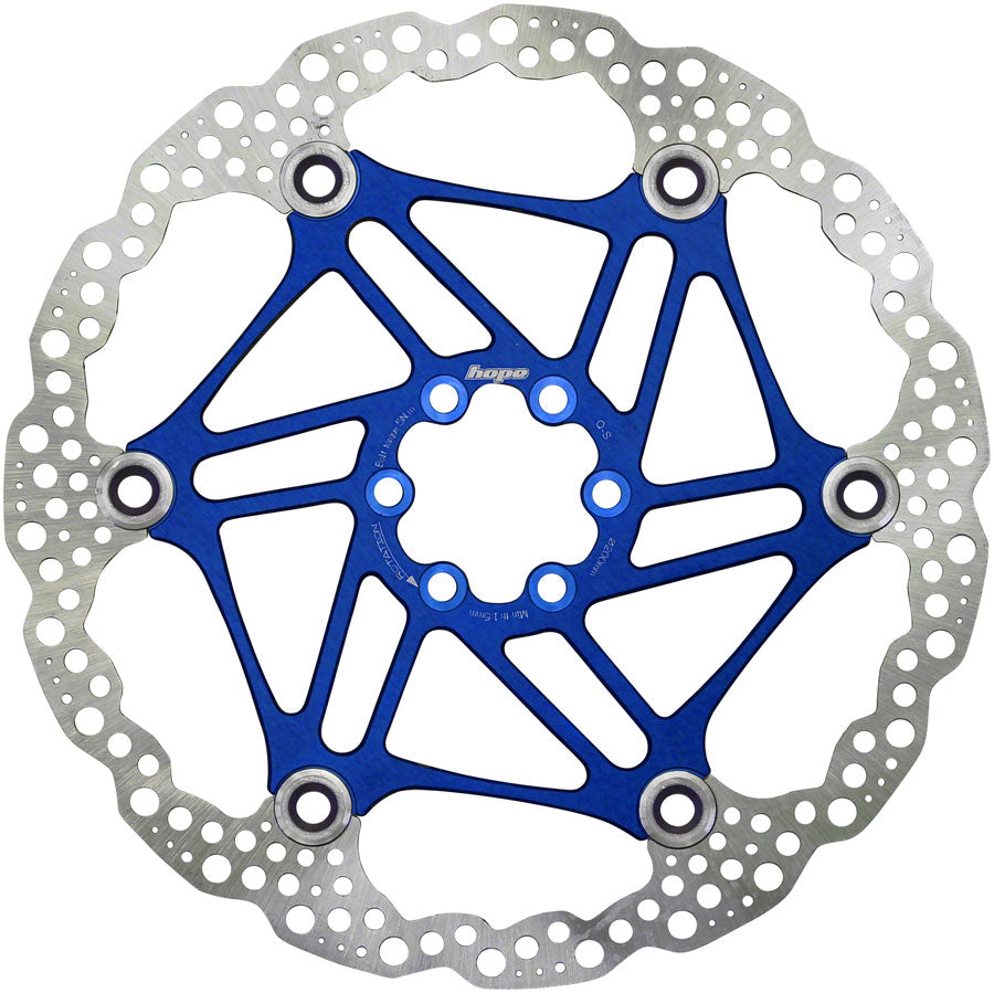 Hope Floating Disc Brake Rotor - 200mm 6-Bolt Blue-Goodwynn'sGoodwynn's