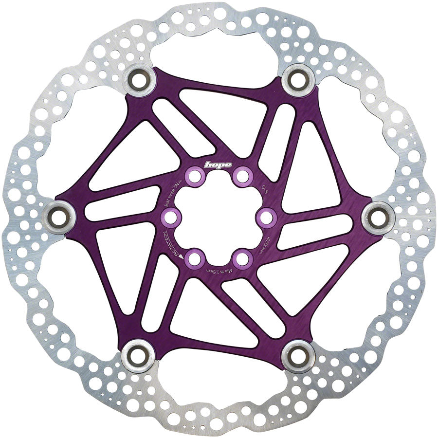 Hope Floating Disc Brake Rotor - 200mm 6-Bolt Purple-Goodwynn'sGoodwynn's