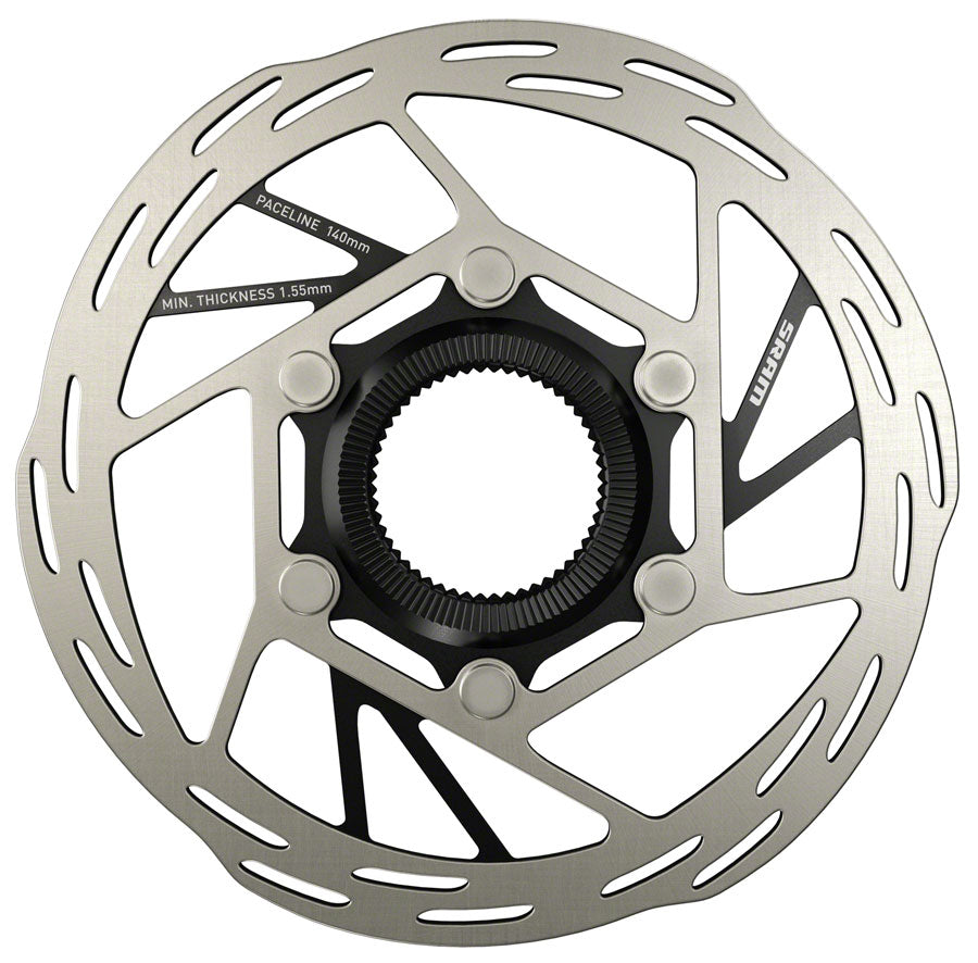 SRAM Paceline Disc Brake Rotor 140mm CenterLock Silver/Black-Goodwynn'sGoodwynn's
