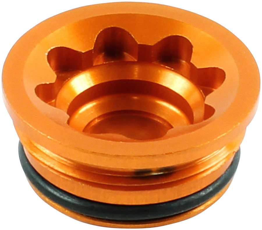 Hope V4 Large Disc Brake Caliper Bore Cap - Orange-Goodwynn'sGoodwynn's