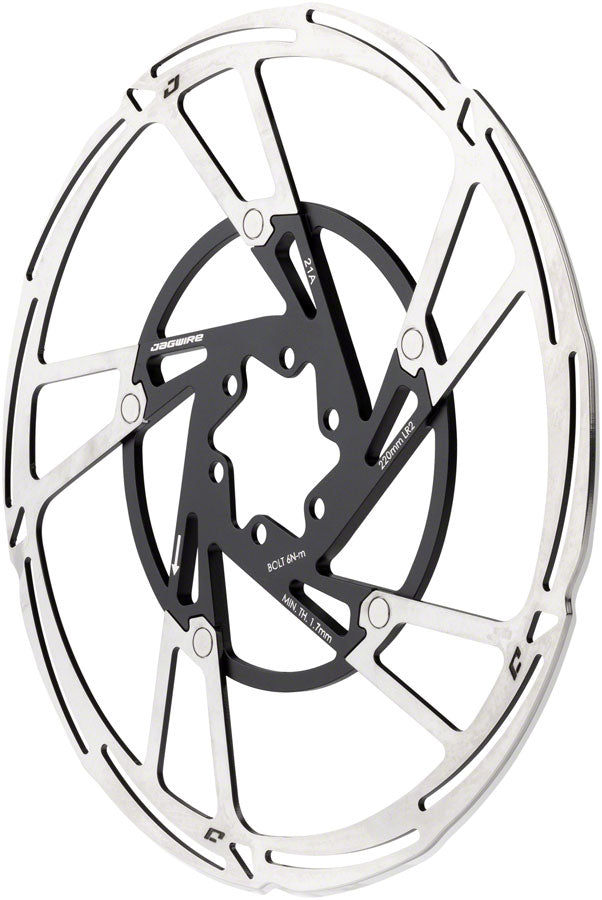 Jagwire Pro LR2 Disc Brake Rotor - 220mm 6-Bolt Silver/Black-Goodwynn'sGoodwynn's
