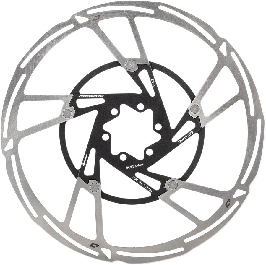 Jagwire Pro LR2 Disc Brake Rotor - 220mm Center Lock Silver/Black-Goodwynn'sGoodwynn's