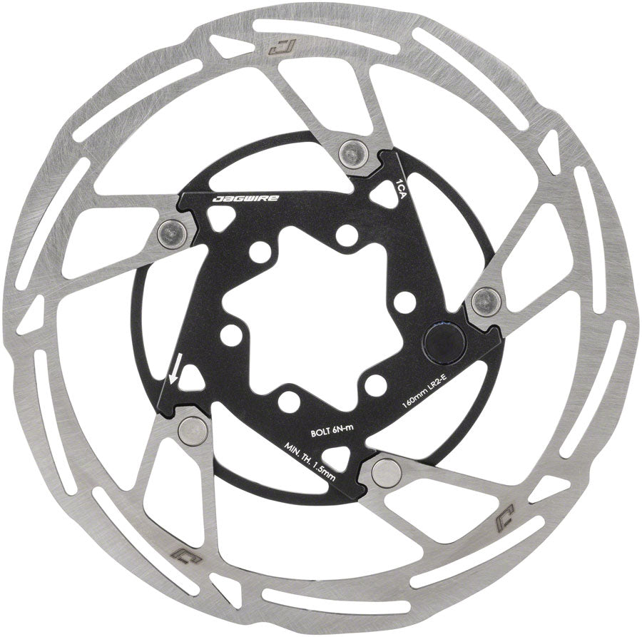 Jagwire Pro LR2-E Ebike Disc Brake Rotor Magnet - 160mm 6-Bolt Silver/BLK-Goodwynn'sGoodwynn's