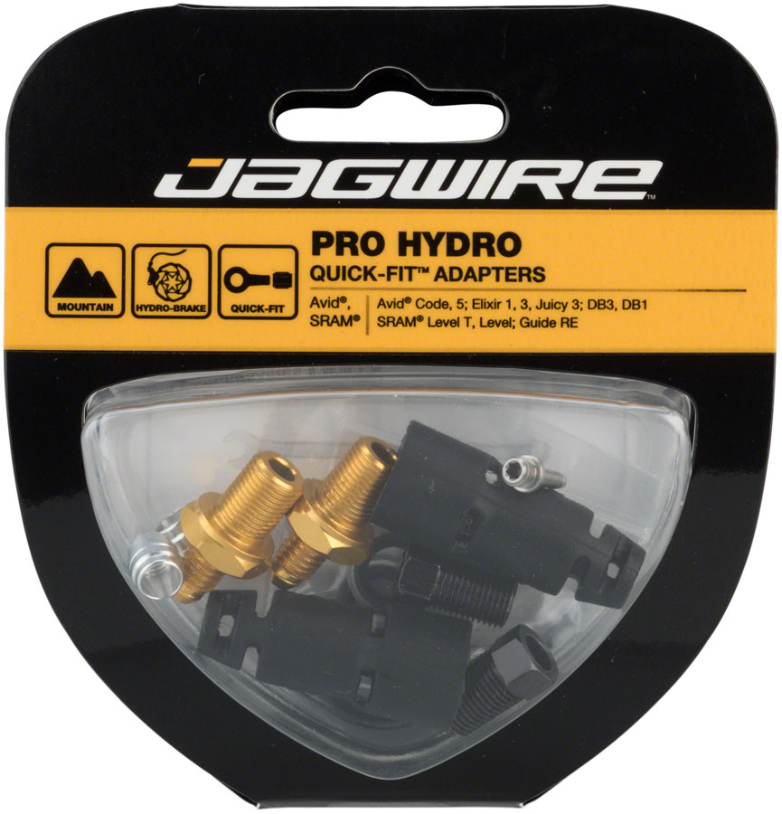 Jagwire Pro Quick-Fit Adapters Hydraulic Hose - Fits SRAM Guide Level Avid Code DB Elixir Juicy-Goodwynn'sGoodwynn's