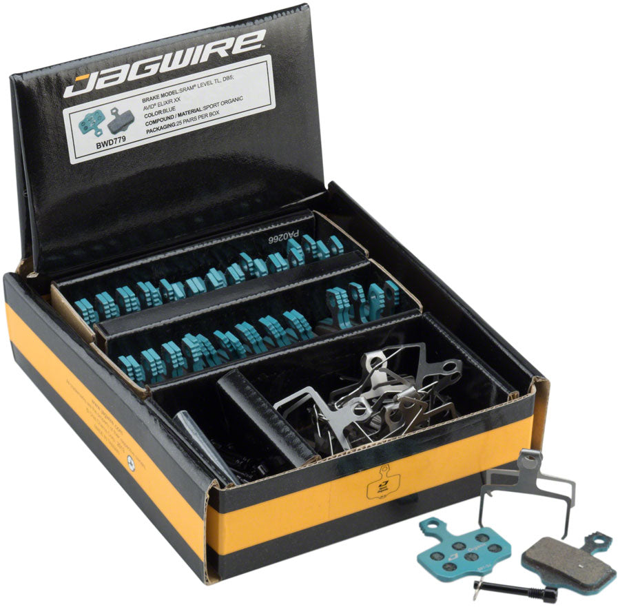 Jagwire Sport Organic Disc Brake Pads - For various SRAM Level Avid Elixir Models Box/25 Pairs-Goodwynn'sGoodwynn's