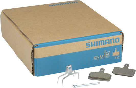 Shimano B05S-RX Disc Brake Pad Spring - Resin Compound Stainless Steel Back Plate Box/25 pair-Goodwynn's