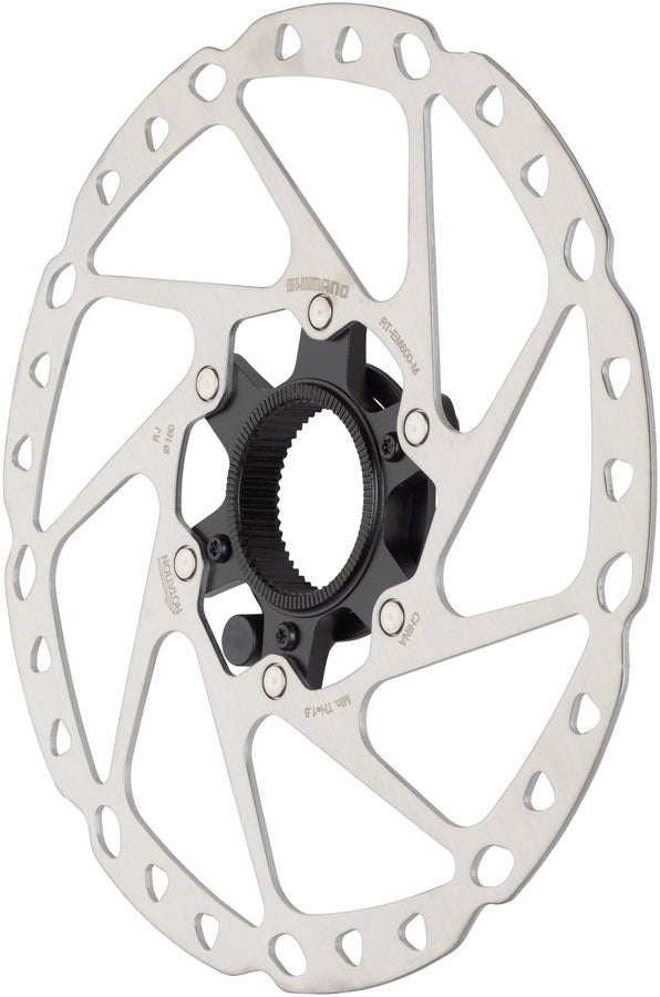 Shimano STEPS RT-EM600-M Disc Brake Rotor Integrated Speed Sensor Magnet - 180mm Center Lock For eBike Silver-Goodwynn'sGoodwynn's