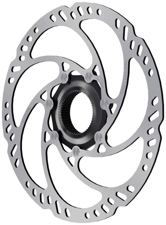 Magura MDR-C CL Disc Brake Rotor - 180mm Center Lock w/Lock Ring Thru Axle eBike Optimized Silver-Goodwynn'sGoodwynn's