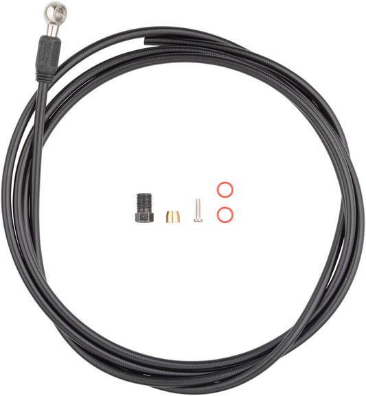 Jagwire Sport Mineral Oil Hydraulic Hose Kit Shimano XTR XT SLX Saint Zee Alfine 2000mm BLK-Goodwynn's