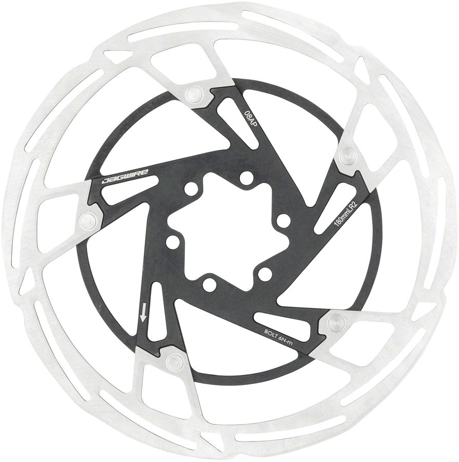 Jagwire Pro LR2 Disc Brake Rotor - 180mm 6-Bolt Silver/Black-Goodwynn'sGoodwynn's