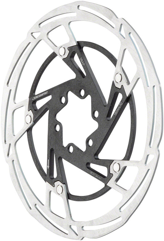 Jagwire Pro LR2 Disc Brake Rotor - 160mm 6-Bolt Silver/Black-Goodwynn's