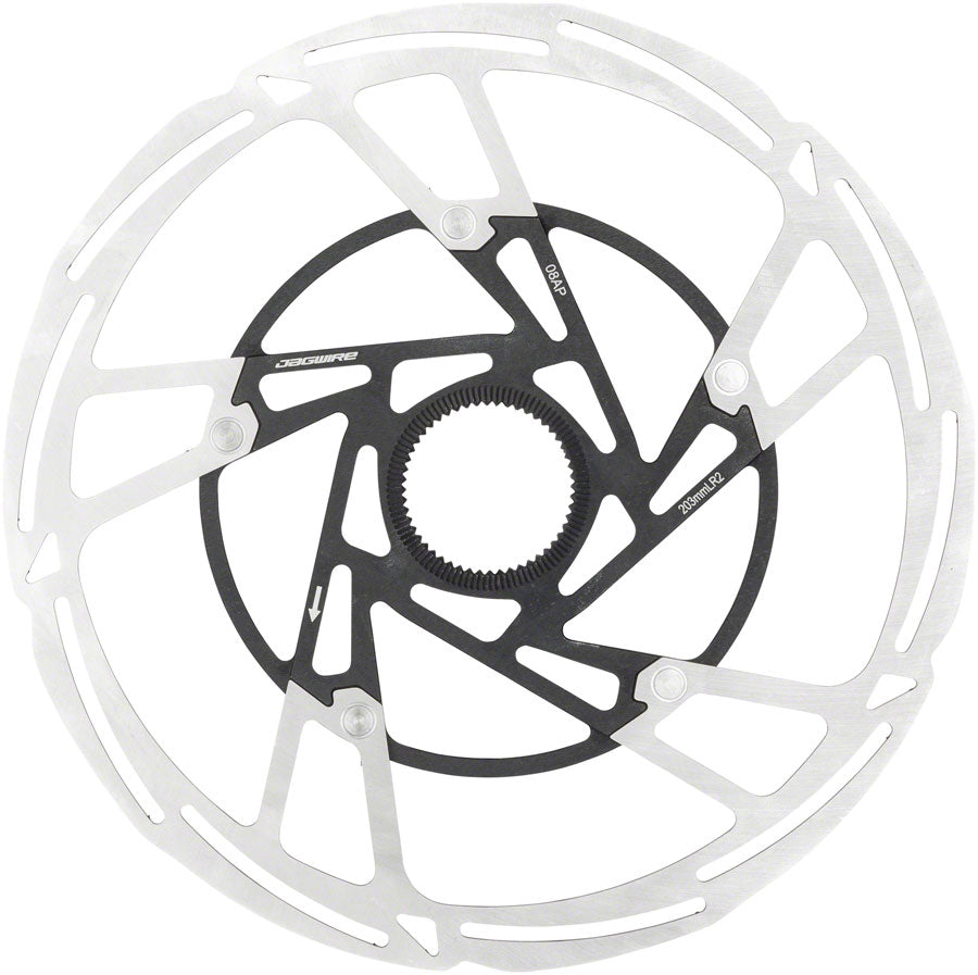 Jagwire Pro LR2 Disc Brake Rotor - 203mm Center Lock Silver/Black-Goodwynn'sGoodwynn's