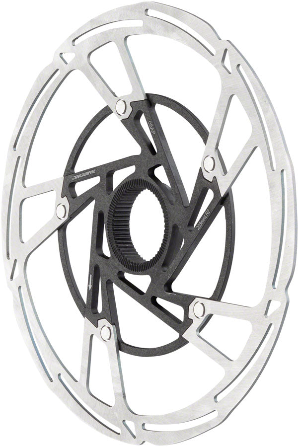 Jagwire Pro LR2 Disc Brake Rotor - 203mm Center Lock Silver/Black-Goodwynn'sGoodwynn's