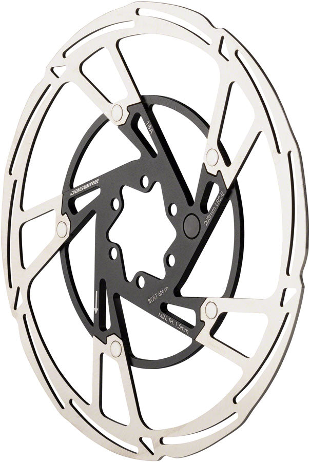 Jagwire Pro LR2-E Ebike Disc Brake Rotor Magnet - 203mm 6-Bolt Silver/BLK-Goodwynn'sGoodwynn's