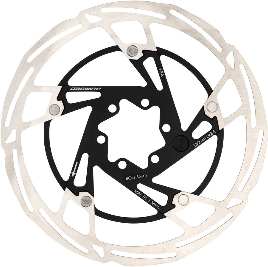 Jagwire Pro LR2-E Ebike Disc Brake Rotor Magnet - 180mm 6-Bolt Silver/BLK-Goodwynn'sGoodwynn's