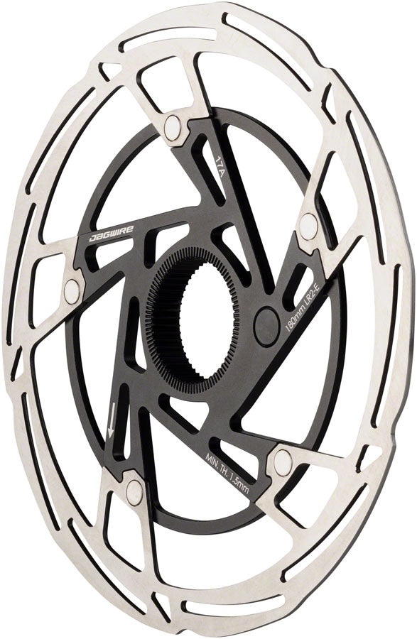 Jagwire Pro LR2-E Ebike Disc Brake Rotor Magnet - 180mm Center Lock Silver/BLK-Goodwynn'sGoodwynn's