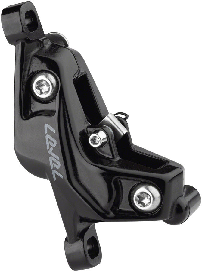 SRAM Level Silver Stealth Disc Brake Caliper Assembly - Front/Rear Post Mount 4-Piston BLK C1-Goodwynn'sGoodwynn's