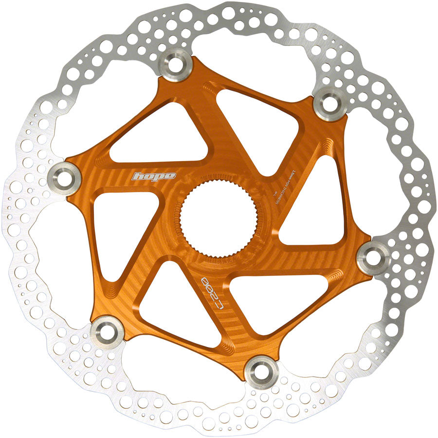 Hope MTB Floating Centre-Lock Disc Brake Rotor - 200mm Center-Lock Orange-Goodwynn'sGoodwynn's