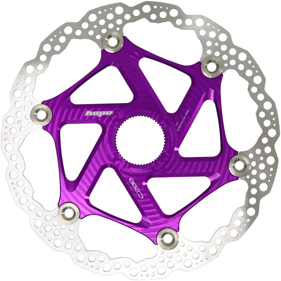 Hope MTB Floating Centre-Lock Disc Brake Rotor - 200mm Center-Lock Purple-Goodwynn'sGoodwynn's