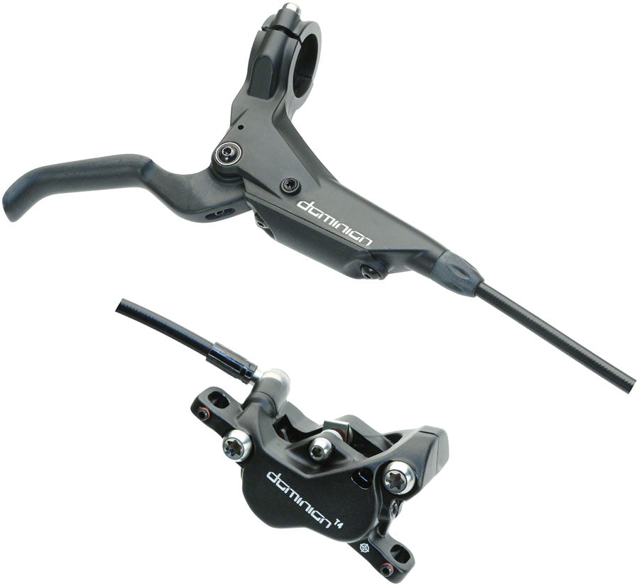 Hayes Dominion T4 Disc Brake and Lever - Rear Hydraulic Post Mount Black-Goodwynn'sGoodwynn's