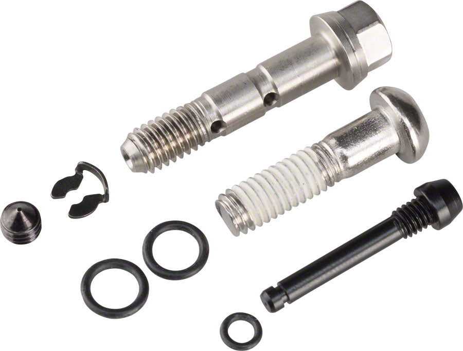 SRAM Guide Stainless Steel Caliper Hardware Kit - Includes Body Bolt Banjo Bolt Bleed Screw Pad Pin-Goodwynn'sGoodwynn's