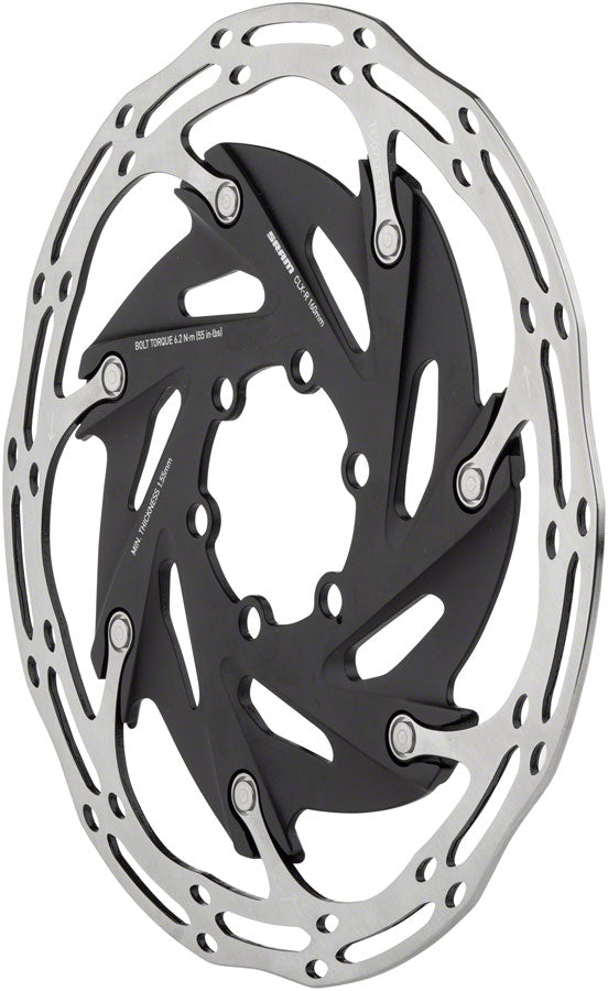 SRAM CenterLine XR Disc Brake Rotor - 160mm 6-Bolt Silver/Black-Goodwynn'sGoodwynn's