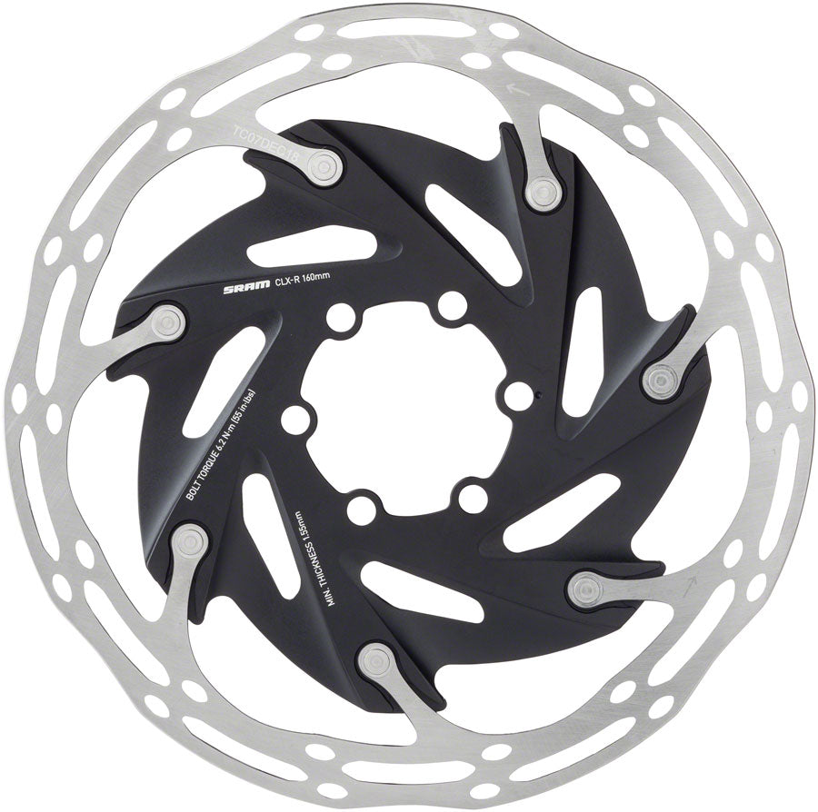 SRAM CenterLine XR Disc Brake Rotor - 140mm 6-Bolt Silver/Black-Goodwynn'sGoodwynn's