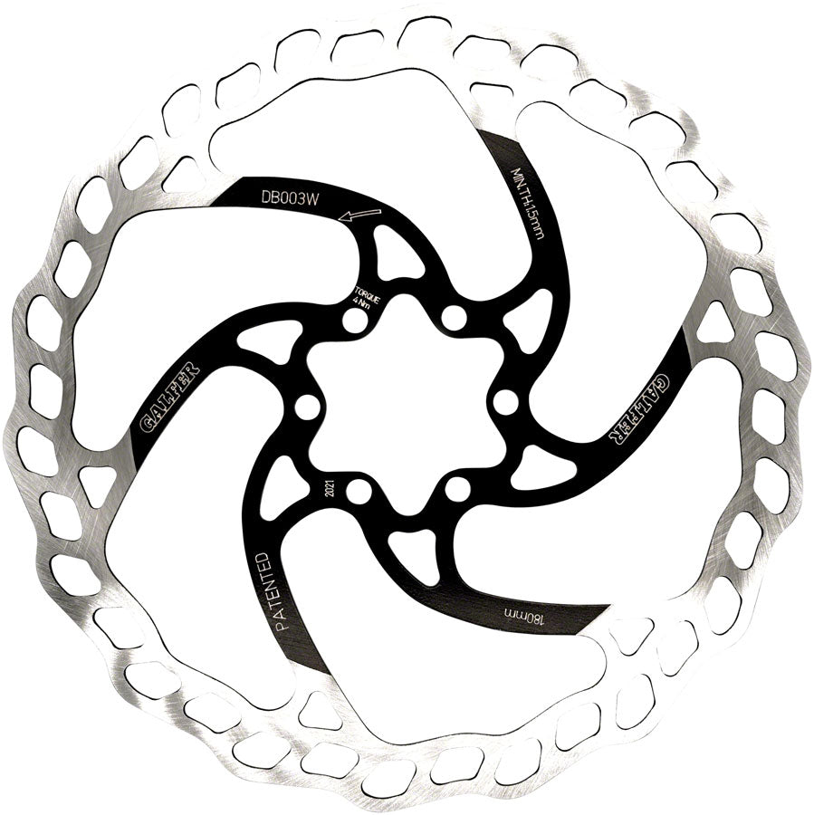 Galfer MTB Disc Brake Rotor - 180mm 6-Bolt 1.8mm-Goodwynn'sGoodwynn's