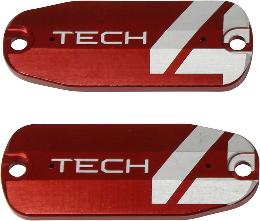 Hope Tech 4 Brake Lever Reservoir Lid - Red Pair-Goodwynn'sGoodwynn's