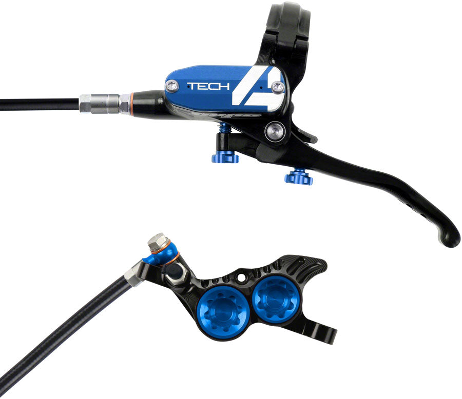 Hope Tech 4 V4 Disc Brake and Lever Set - Front Hydraulic Post Mount Blue-Goodwynn'sGoodwynn's