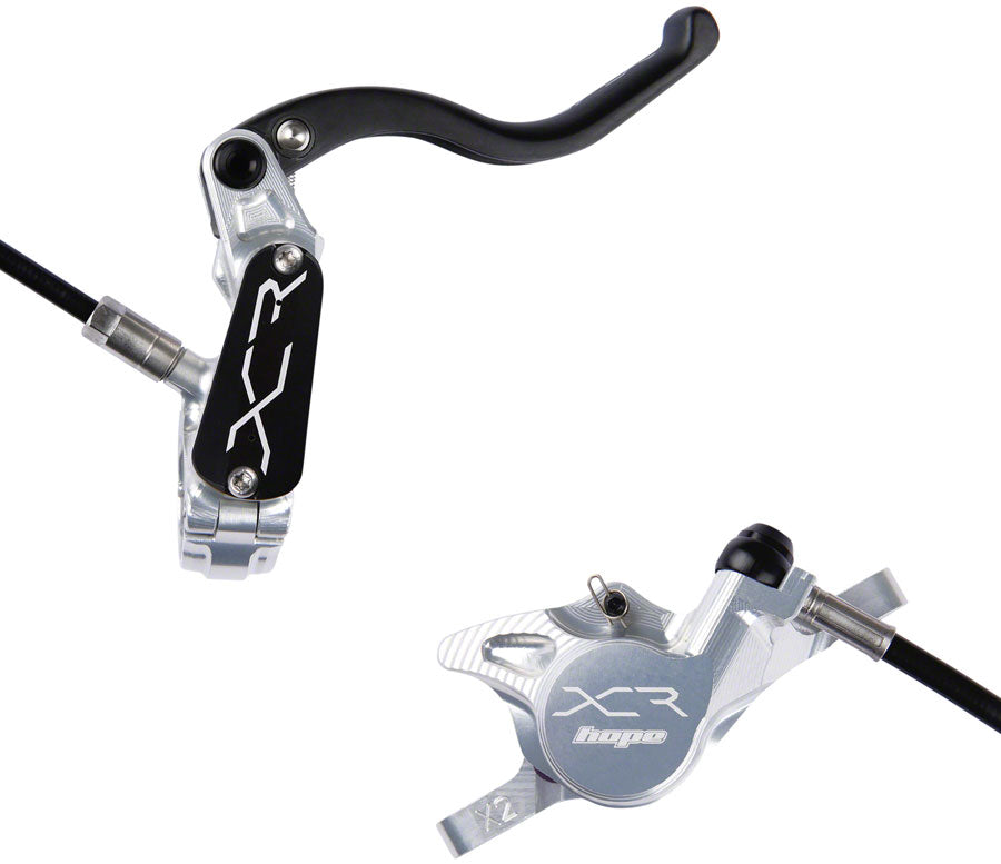 Hope XCR Pro X2 Disc Brake and Lever Set - Rear Hydraulic Post Mount Silver-Goodwynn'sGoodwynn's