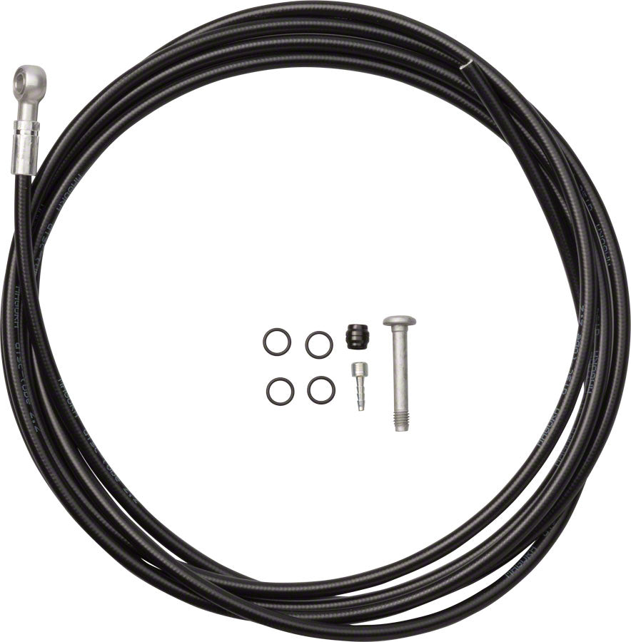 Magura Hydraulic Brake Hose - 2500mm For MT4 to MT TRAIL SL Pressed Banjo Fitting BLK-Goodwynn'sGoodwynn's