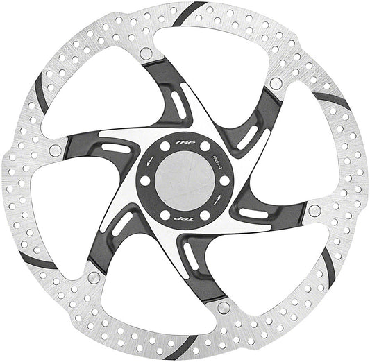 TRP-42 Disc Brake Rotor - 203mm 6-Bolt 2.3mm Thick Silver/Black-Goodwynn's