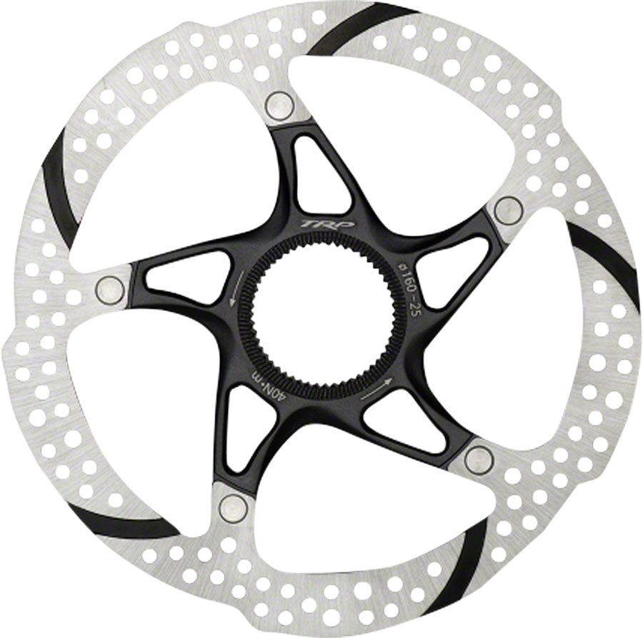 TRP-25 Disc Brake Rotor - 160mm Center Lock 1.8mm Silver/Black-Goodwynn'sGoodwynn's