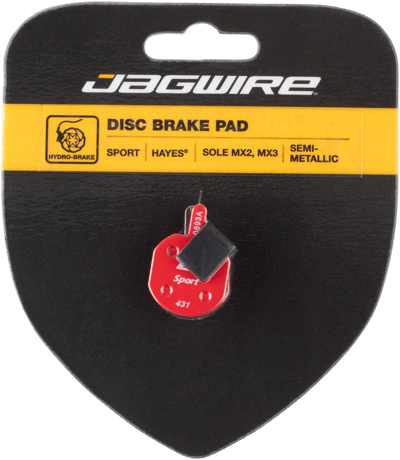 Jagwire Mountain Sport Semi-Metallic Disc Brake Pads for Hayes CX MX Sole-Goodwynn'sGoodwynn's