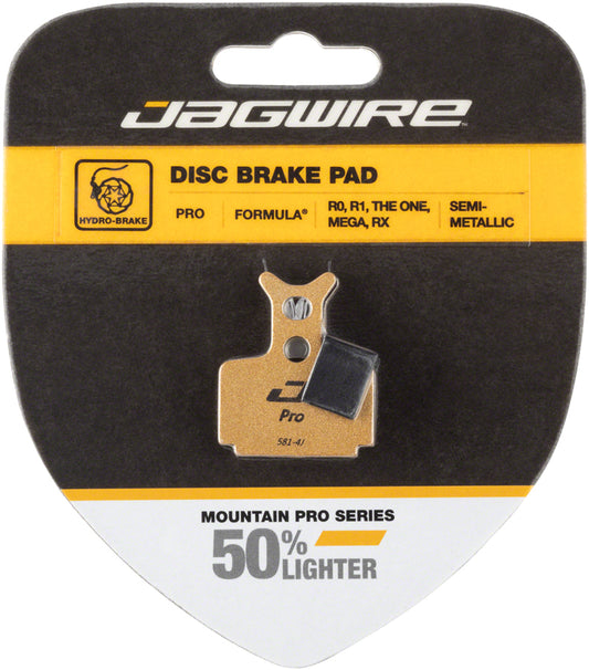 Jagwire Mountain Pro Alloy Backed Semi-Metallic Disc Brake Pads Formula T1 R1 RX MEGA RO-Goodwynn's