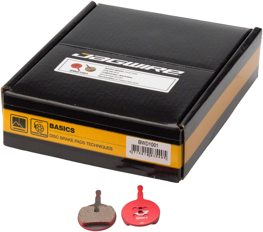 Jagwire Mountain Sport Semi-Metallic Disc Brake Pads Avid BB5 Box of 25 Pairs-Goodwynn'sGoodwynn's