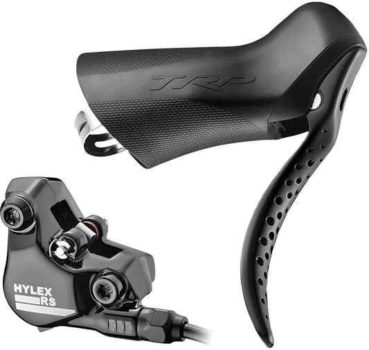 TRP Hylex RS Disc Brake and Lever - Rear Hydraulic 2-Piston Flat Mount Black-Goodwynn's