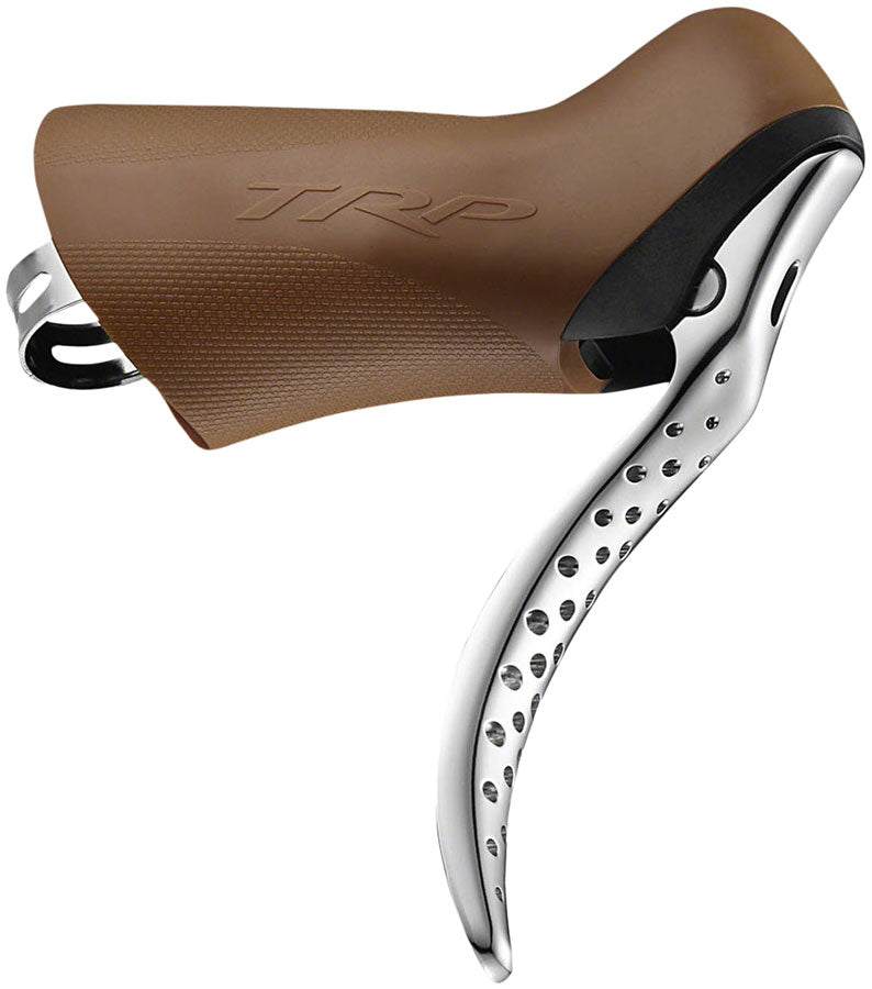 TRP Hylex RS Disc Brake Lever - Left Hand Lever Hydraulic Flat Mount Gum/Silver-Goodwynn'sGoodwynn's