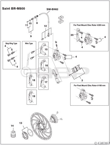 Shimano BH90 BH96 BH63 BH62 BH61 Brake Hose Banjo Bolt and O-Rings-Goodwynn'sGoodwynn's