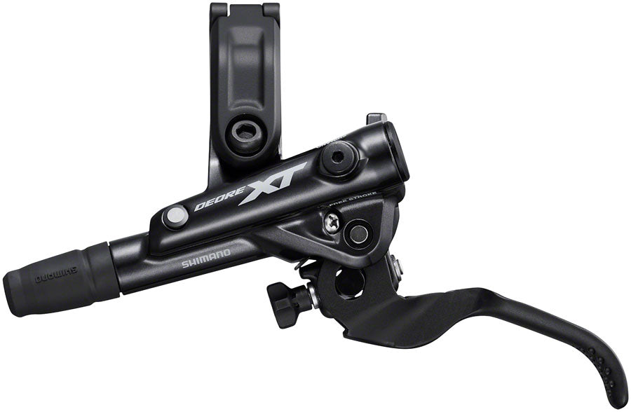 Shimano Deore XT BL-M8100/BR-M8120 Disc Brake Lever - Front Hydraulic Post Mount 4-Piston Finned Pads I-SPEC EV Clamp Band BLK-Goodwynn'sGoodwynn's