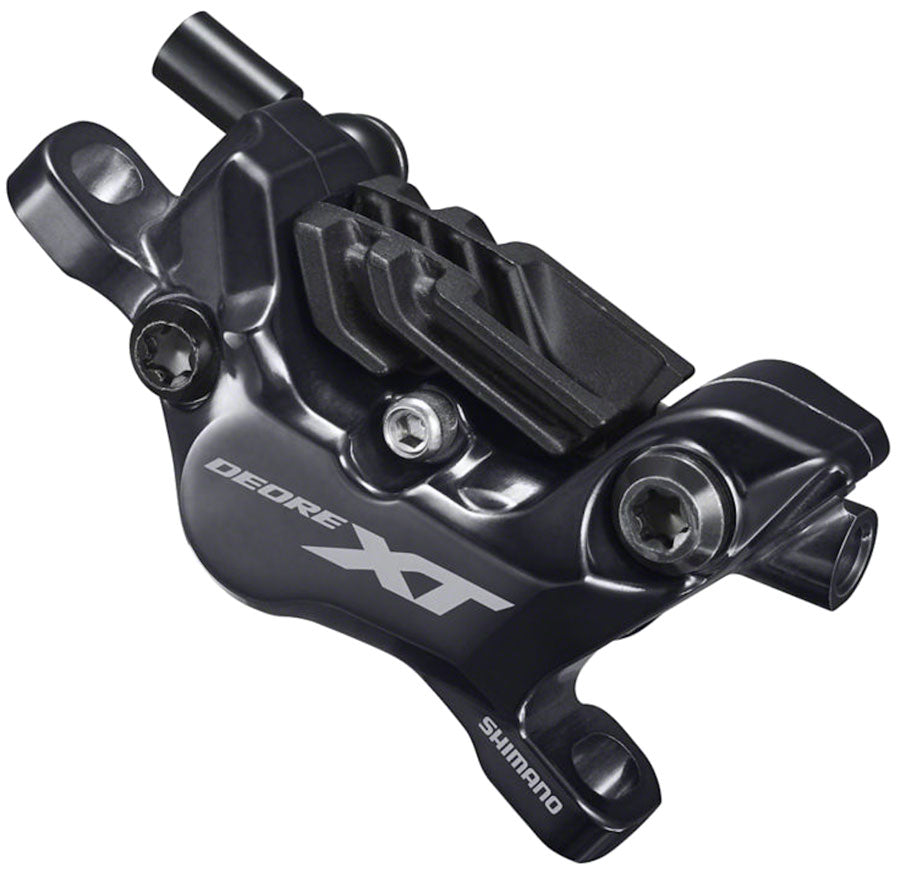 Shimano Deore XT BL-M8100/BR-M8120 Disc Brake Lever - Front Hydraulic Post Mount 4-Piston Finned Pads I-SPEC EV Clamp Band BLK-Goodwynn'sGoodwynn's