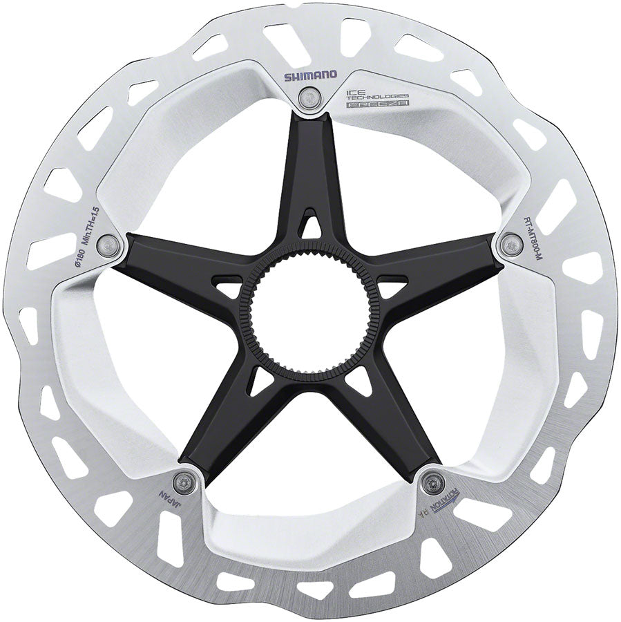 Shimano Deore XT RT-MT800-M Disc Brake Rotor External Lockring - 180mm Center Lock Silver/BLK-Goodwynn'sGoodwynn's
