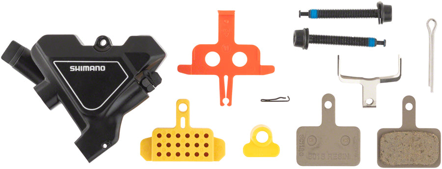 Shimano Altus BR-UR300 Rear Flat-Mount Hydraulic Disc Brake Caliper Resin Padsouth Fins BLK-Goodwynn'sGoodwynn's