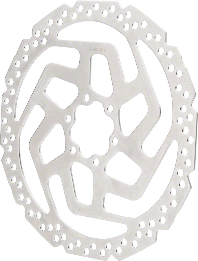 Shimano Tourney SM-RT26-MP Disc Brake Rotor - 180mm 6-Bolt Resin Pads Only Silver-Goodwynn'sGoodwynn's