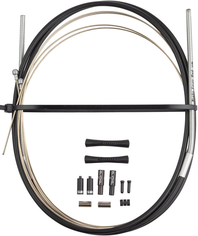 SRAM SlickWire Brake Cable and Housing Kit - Road 5mm Kevlar Coated Black