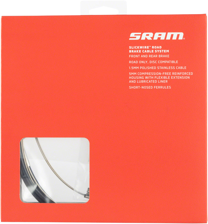 SRAM SlickWire Brake Cable and Housing Kit - Road 5mm Kevlar Coated Black-Goodwynn'sGoodwynn's