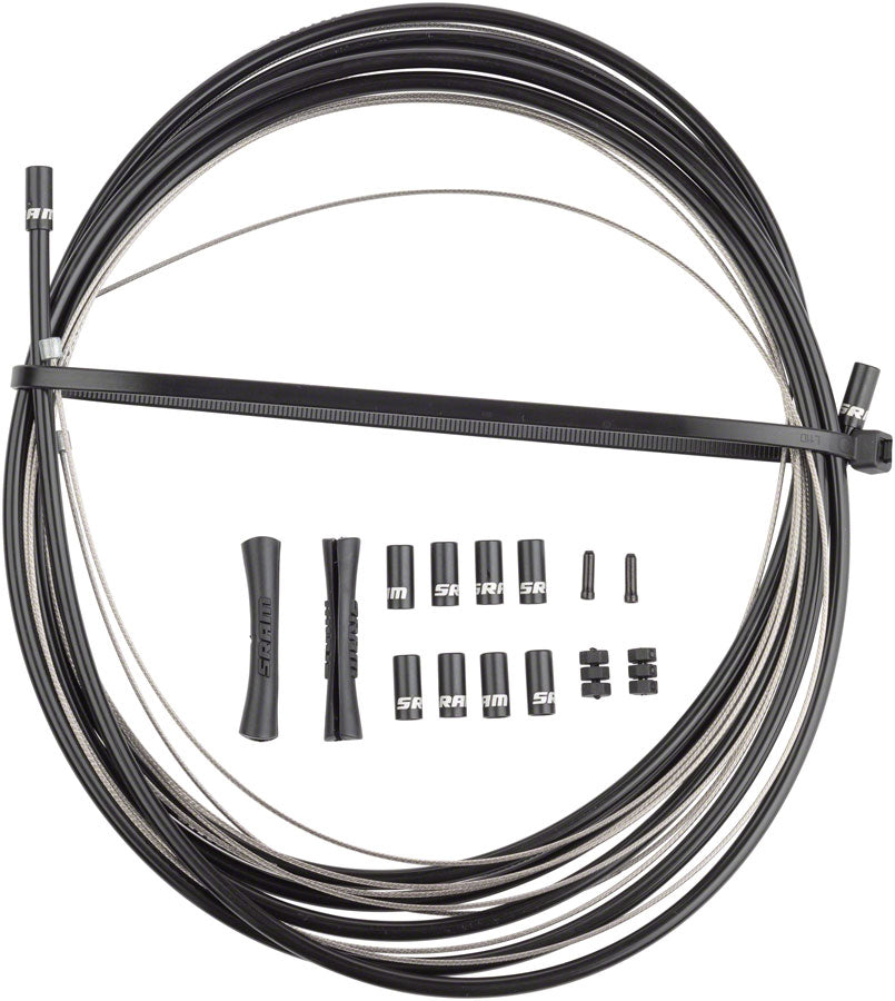 SRAM Stainless Steel Shift Cable Housing Kit - Road/MTB 4mm Reinforced Linear Strand BLK-Goodwynn'sGoodwynn's