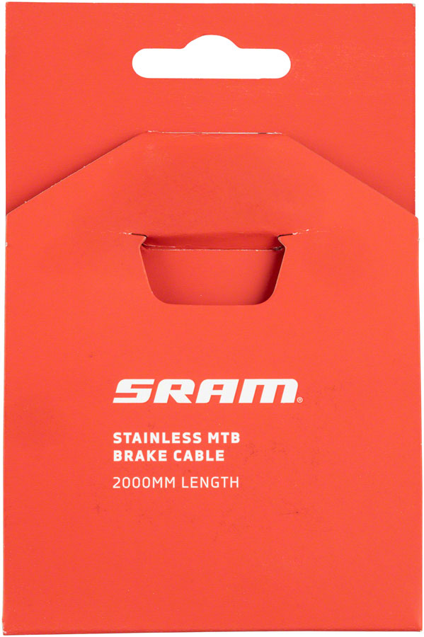 SRAM Stainless Steel Brake Cable - MTB 2000mm Length Silver-Goodwynn&#39;sGoodwynn&#39;s